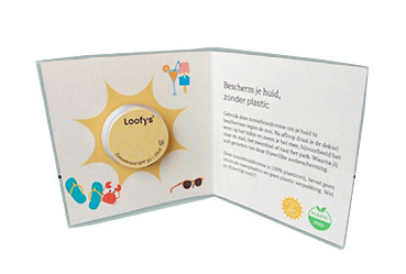 Streuartikel - Werbekarte mit Sonnencreme Goy Werbemittel-Agentur - Streuartikel - Werbekarte mit Sonnencreme