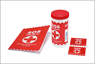 Goy Werbemittel-Agentur - Unterwegs - SOS-Info-Dose