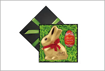 Goy Werbemittel-Agentur - Essen und Trinken - Logo-Lindt-Hase-Geschenkbox