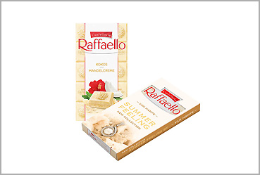 Goy Werbemittel-Agentur - Essen und Trinken - FERRERO Raffaello Schokoladentafel