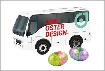 Goy Werbemittel-Agentur - Ostern - 3D Präsent Bus Ostern