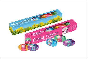 Goy Werbemittel-Agentur - Ostern - Eier Parade mit Klett Schokolade