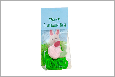 Goy Werbemittel-Agentur - Ostern - Naschbeutel Veganes Osterhasen-Nest