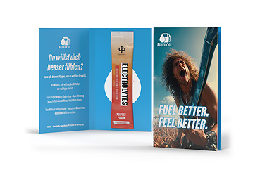 Goy Werbemittel-Agentur - Essen und Trinken - Electrolytes Stick in Werbeklappkarte