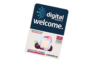 Goy Werbemittel-Agentur - Essen und Trinken - Werbekarte waterdrop®