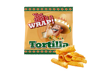 Essen und Trinken - Mini-Tüte Tortilla Röllchen Goy Werbemittel-Agentur - Essen und Trinken - Mini-Tüte Tortilla Röllchen