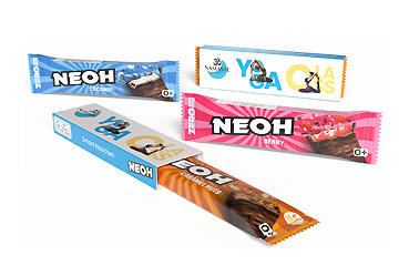 Goy Werbemittel-Agentur - Essen und Trinken - NEOH Schokoriegel im Werbeschuber