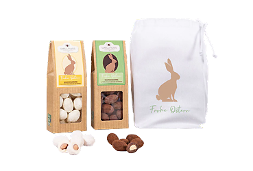 Goy Werbemittel-Agentur - Ostern - Baumwollsäckchen mit Ostersnack