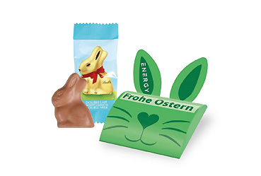 Goy Werbemittel-Agentur - Ostern - Lindt Goldhäschen im Werbebriefchen