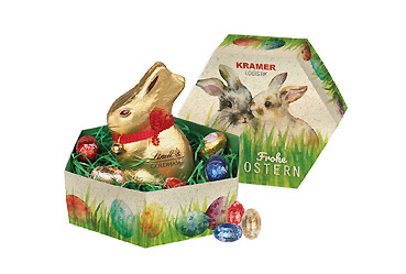 Goy Werbemittel-Agentur - Ostern - Großes Osternest mit Schokolade
