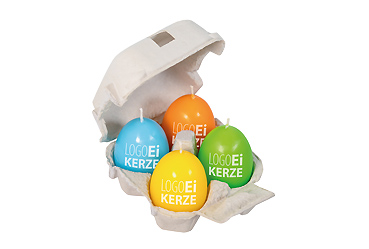 Goy Werbemittel-Agentur - Ostern - LogoEi Kerze 4er-Box