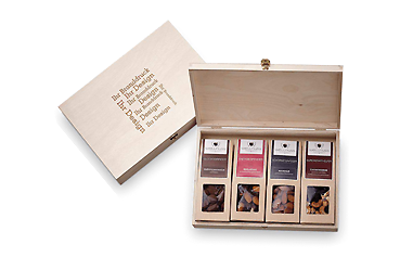 Praesente - Faltschachteln in der Birkenholz Goy Werbemittel-Agentur - Praesente - Faltschachteln in der Birkenholz