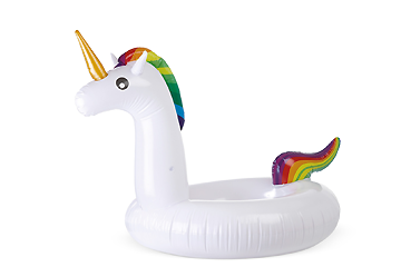 Sport und Spiel - Aufblasbares Einhorn mit Strandtasche Goy Werbemittel-Agentur - Sport und Spiel - Aufblasbares Einhorn mit Strandtasche