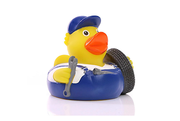 Sport und Spiel - Quietsche-Ente Mechaniker Goy Werbemittel-Agentur - Sport und Spiel - Quietsche-Ente Mechaniker