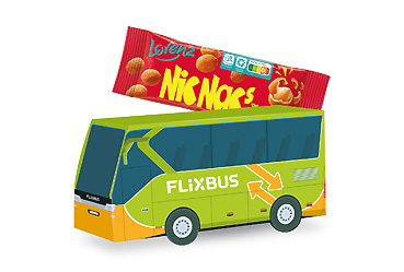 Weihnachtsartikel - 3D Präsent „Bus” mit Lorenz Nic Nac´s Goy Werbemittel-Agentur - Weihnachtsartikel - 3D Präsent „Bus” mit Lorenz Nic Nac´s