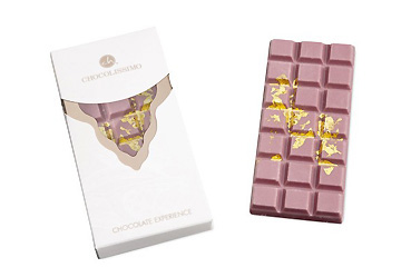 Weihnachtsartikel - Ruby-Schokolade mit Blattgold Goy Werbemittel-Agentur - Weihnachtsartikel - Ruby-Schokolade mit Blattgold