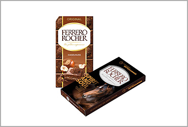 Goy Werbemittel-Agentur - Essen und Trinken - FERRERO Rocher Schokoladentafel